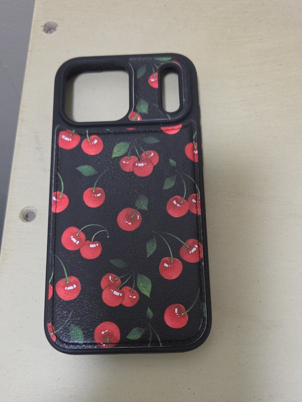 Black Cherry Print IPhone 17 Pro Max Case